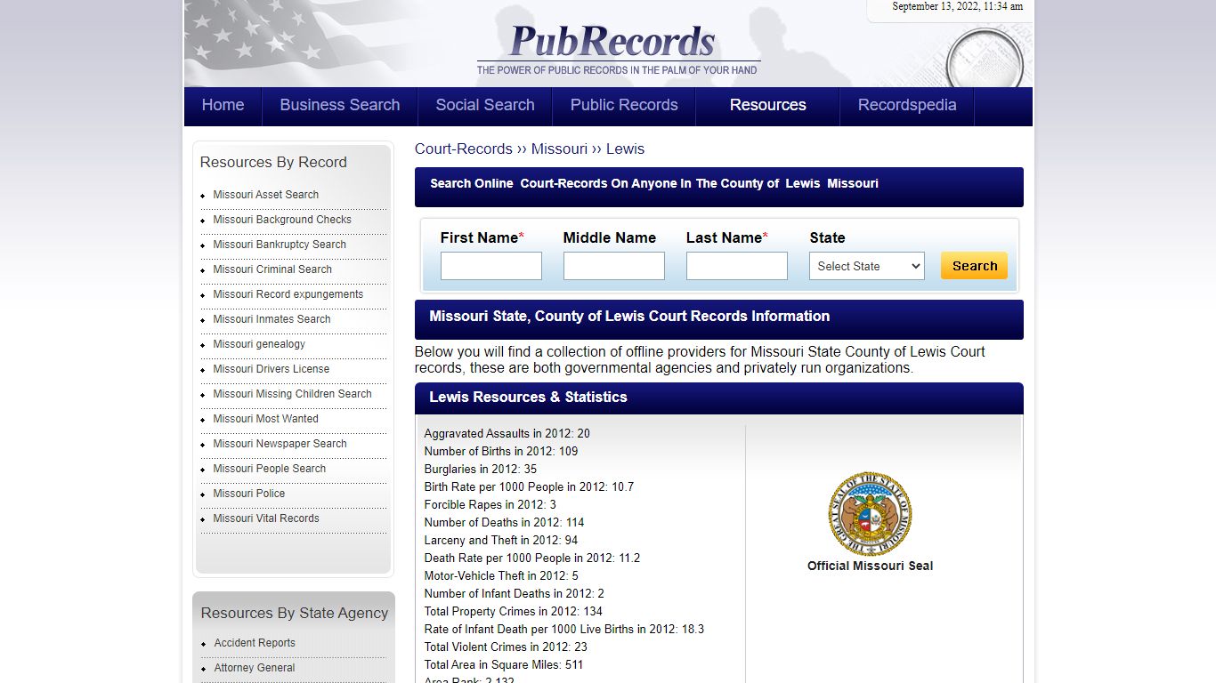 Lewis County, Missouri Court Records