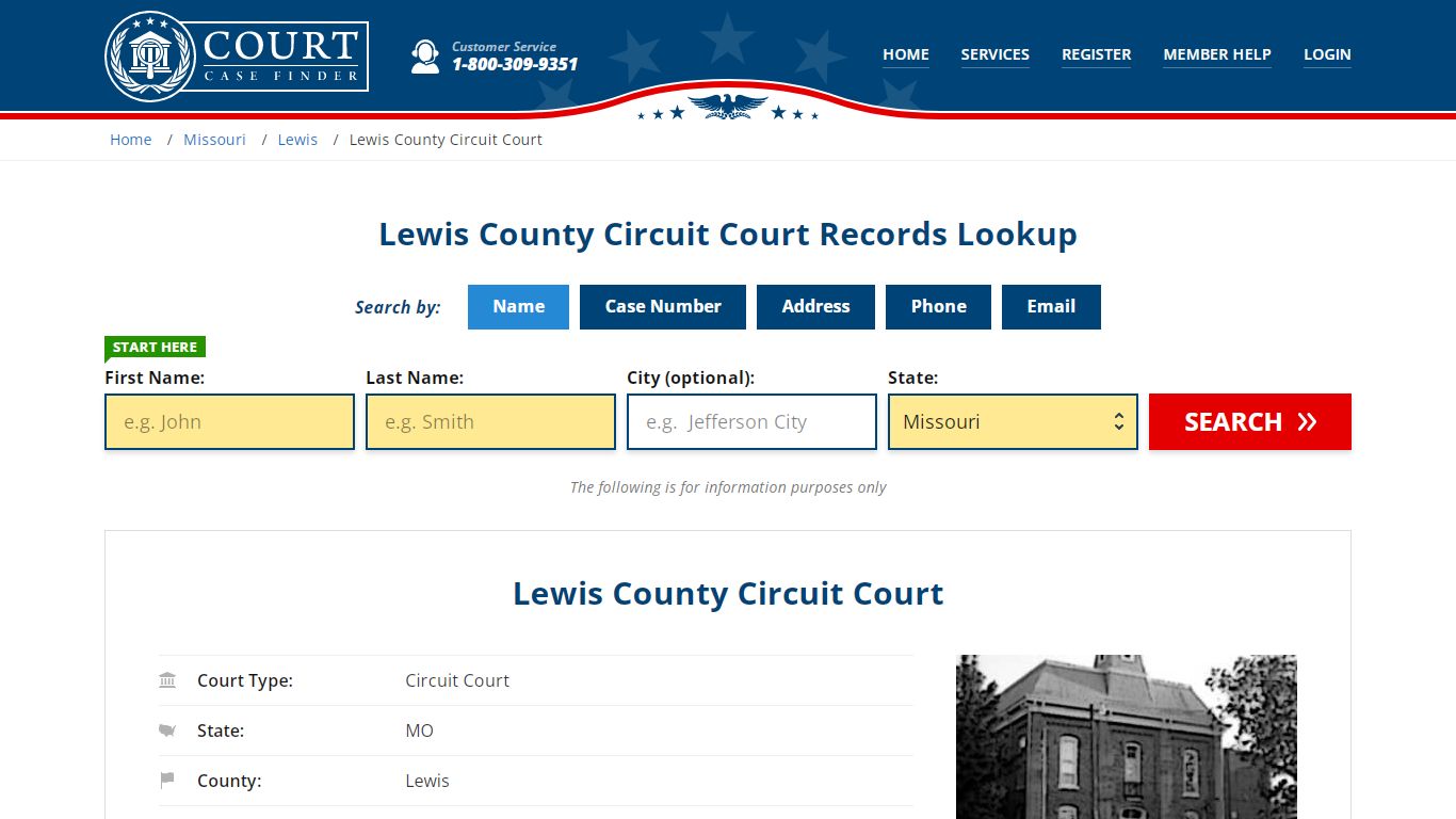 Lewis County Circuit Court Records Lookup - CourtCaseFinder.com